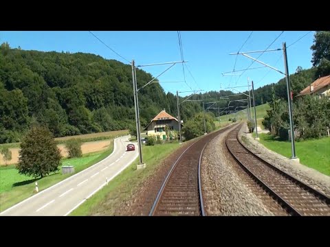 ★ 🇨🇭 Bern - Zürich (alte Strecke) Führerstandsmitfahrt via Burgdorf - Brugg [23.6.2013]