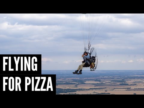 Flying to Meet Friends for Pizza