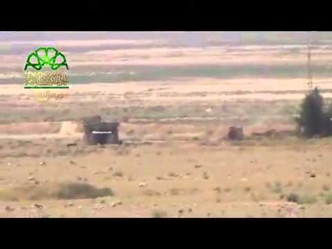 تمشيط ماتبقى من مقرات النظام في القلمون في ريف دمشق بعد السيطرة علهيا من قبل الجبهة الإسلامية