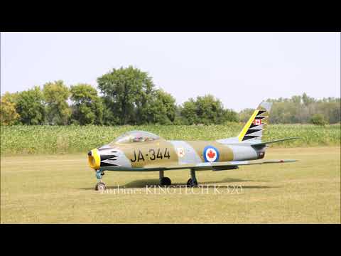 Massive F-86 Sabre (Jet North) Turns Heads and Wins Hearts at Ottawa Valley Jets! Jet Meet Aug 2021