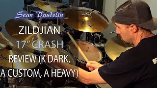 Video thumbnail for A Heavy, K Dark Medium Thin, A Custom Medium - Zildjian 17 Inch Crash Review and Comparison by Drum Drum Drum