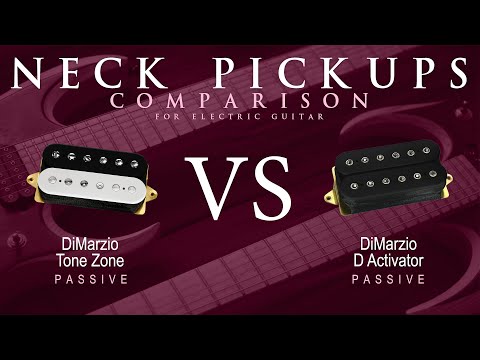 DiMarzio TONE ZONE vs D ACTIVATOR - Passive Neck Guitar Pickup Comparison Tone Demo