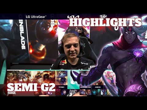 G2 vs RGE - Game 2 Highlights | Semi Finals Playoffs S12 LEC Summer 2022 | G2 Esports vs Rogue G-2