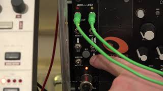 Video thumbnail for Erica Synths MIDI to Clock V2 - Clock Interface by DominikVogel