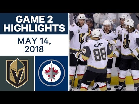 NHL Highlights | Golden Knights vs. Jets, Game 2 - May 14, 2018