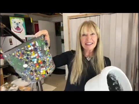 See How I Transform 2 Plain Plastic Planters Into Works of Art! PART 4