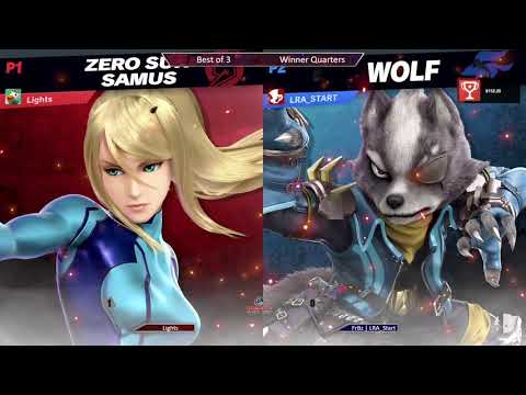 Lagspike 19 - Winers Quarters - Lights (Zero Suit Samus) vs LRA_Start (Wolf)