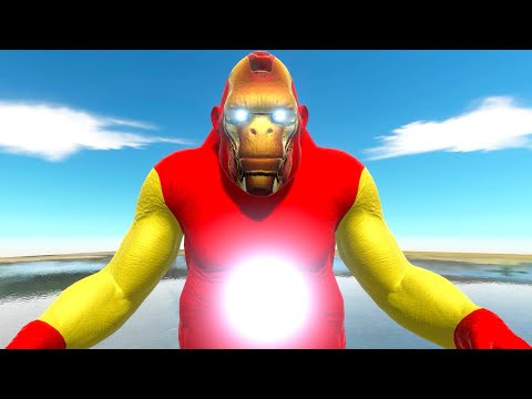 IRON MAN GORO vs VENOM GORO METAL DESOLATION DEATH RUN - Animal Revolt Battle Simulator