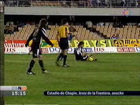 gol pedro rios xerez 3 1 albacete desde el medio del campo