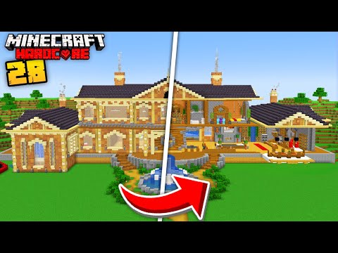 I Built a Mansion in Minecraft Hardcore (Part #2)