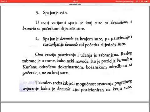 Tedžvid - osnovna pravila - 1/4 dio