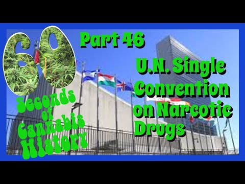 60 Seconds of Cannabis History: Part 46 - U.N. Single Convention on Narcotic Drugs