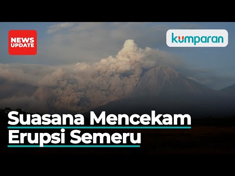 Suasana Mencekam Evakuasi Warga saat Erupsi Gunung Semeru