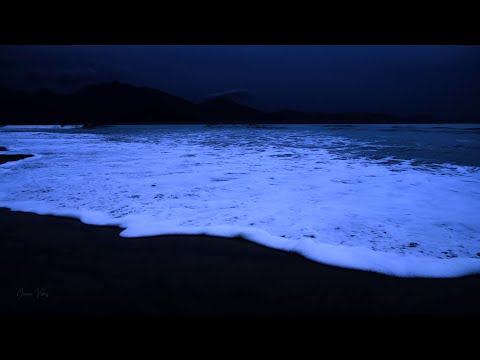 (No Ads) Ocean Waves For Deep Sleep • Anxiety Relief, Melatonin Release • Stop Overthinking