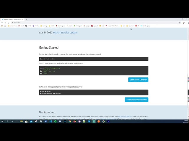 Thumbnail of Creating a Gemfile and Using Bundler lesson