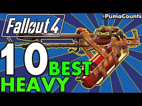 Top 10 Best and Strongest Heavy Weapons in Fallout 4 (Includes Unique and DLC Weapons) #PumaCounts