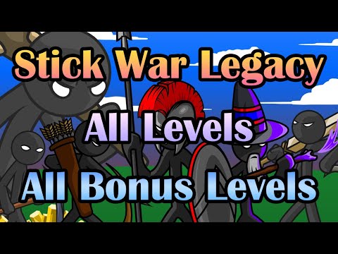 Stick War Legacy // Insane Mode - All Levels + All Bonus Levels 🚫No Items🚫No Skins🚫