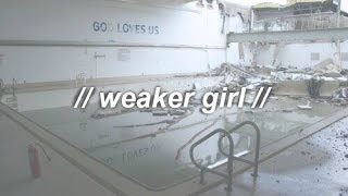 banks // weaker girl [lyric video]