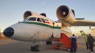 preview picture of video 'Pouya Air Antonov An-74 Flight, Iran - Window View'