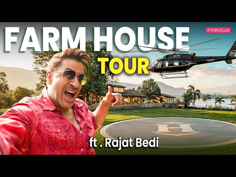 Helicopter Entry at Rajat Bedi’s LUXURIOUS 100-Acre Farmhouse | The Ba***ds of Bollywood | PINKVILLA