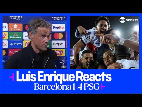 "PLAYING AGAINST BARCA WAS DIFFICULT" 😥 | Luis Enrique | Barcelona 1-4 PSG | UEFA Champions League