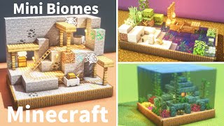 New Mini Biomes in Minecraft! | 簡単！ミニチュアなバイオームの作り方