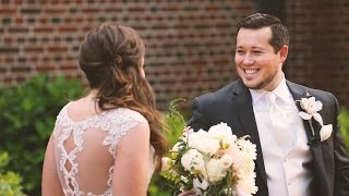 Sweet First Look Wedding Video by Bride Film // Lauralee and Matthew