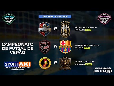 AO VIVO: Acompanhe agora os jogos do Campeonato Futsal de Verão 2026! #001