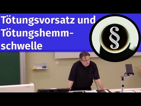 Tötungsvorsatz und Tötungshemmschwelle