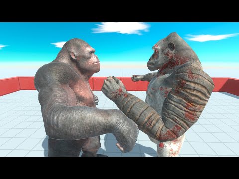 ⚡ Remastered Goro The Giant vs OLD Goro The Giant DEATH RUN - 🦖 Animal Revolt Battle Simulator 🦕