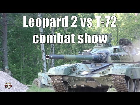 Leopard 2 vs T-72M1 - Combat Demonstration [4K] - Armoured Division 75th Anniversary