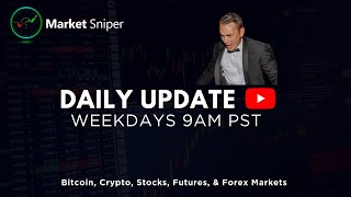 Live Market Updates covering Bitcoin, Altcoins, & Stocks.