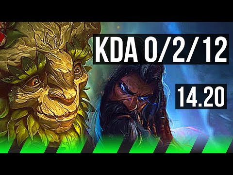 IVERN vs UDYR (JGL) | 67% winrate, 0/2/12 | EUW Diamond | 14.20