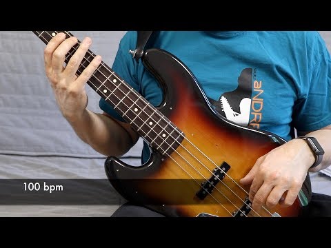 aNDREmu Bass Course No.8 - Hanon Exercise 7