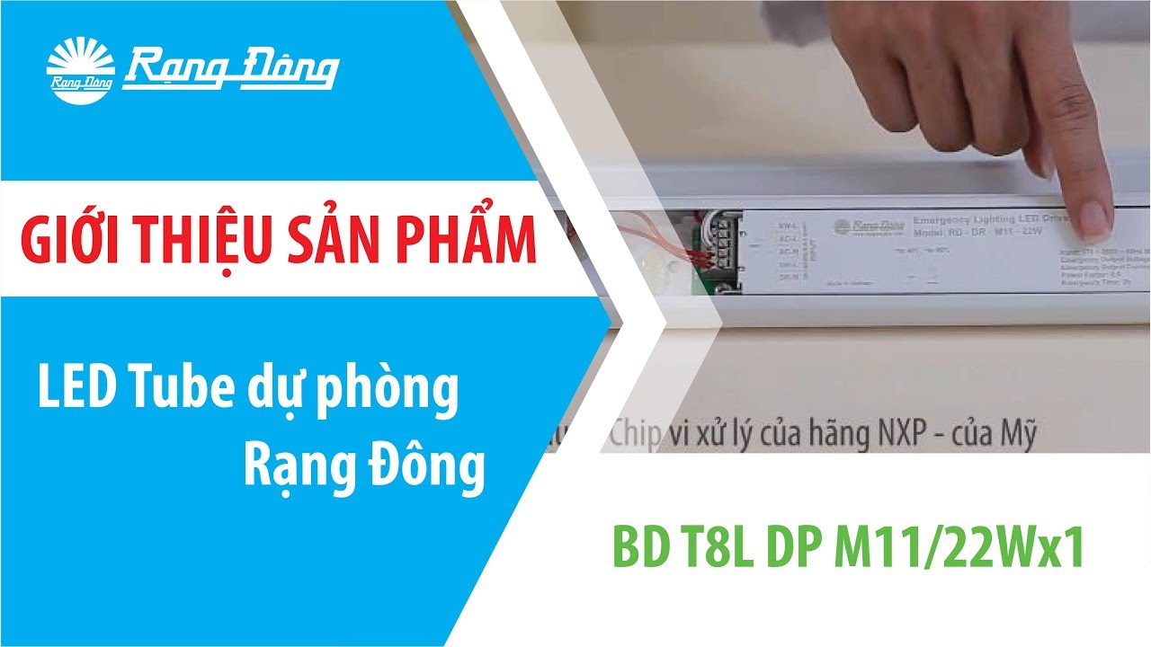 Giới thiệu bộ đèn LED Tube lưu điện công nghệ mới