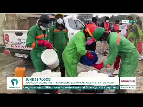 Zoomlion Begins Mass Disinfection of Accra Markets After Floods