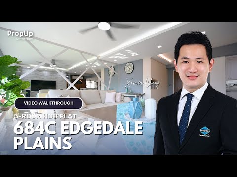 684C Edgedale Plains 5-Room HDB Flat Video Walkthrough