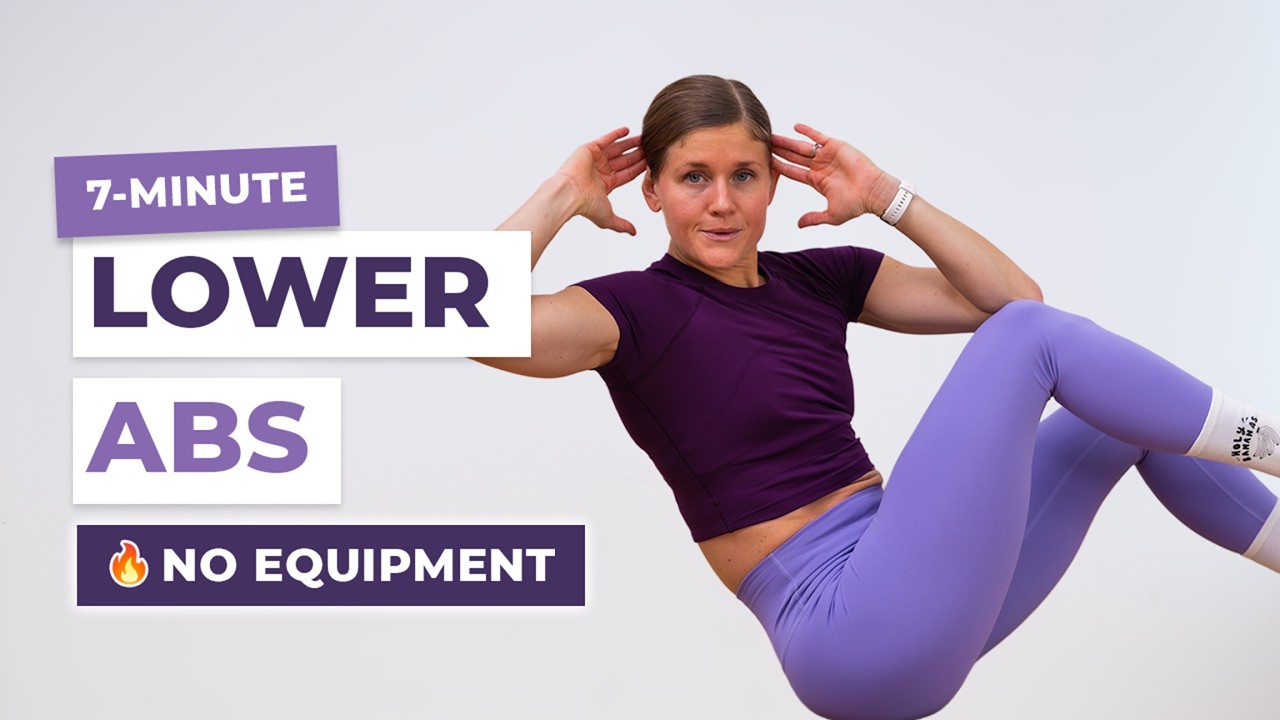 7-Minute Lower Abs Workout (No Repeat, No Equipment)