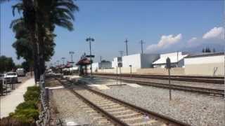 preview picture of video 'Tropicana passes Metrolink at El Monte'