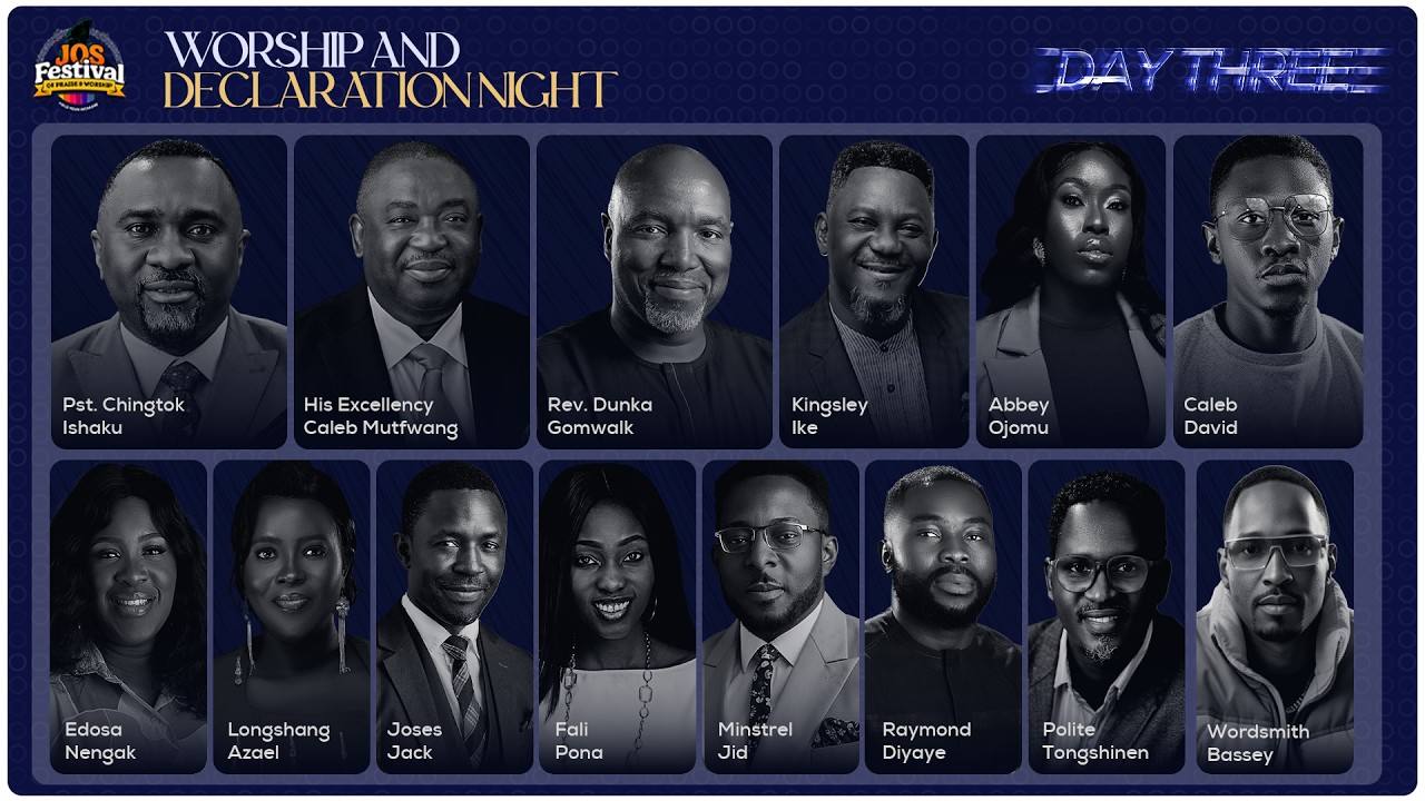 Jos Festival Of Praise & Worship - Day 3 (WORSHIP AND DECLARATION NIGHT.)
