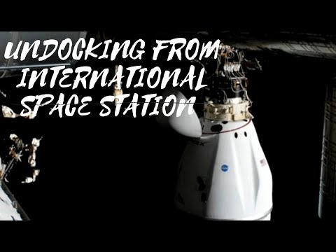 SPACE X CRS 22 UNDOCKING FROM INTERNATIONAL  SPACE STATION