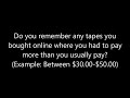 A Question For VHS Collectors