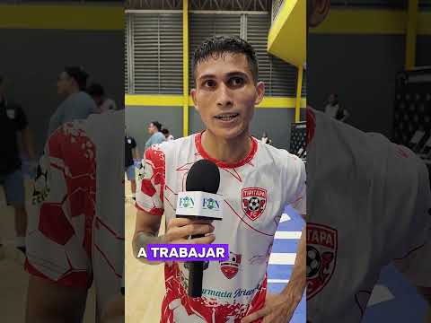 Luis Mondragon, autor de 3 goles en el empate entre Managua y Tipitapa FutSal por la ida de semis.