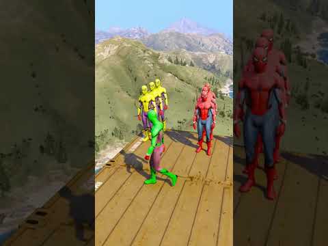 GTA 5 Epic Ragdolls | Spider-Man Jumps/Fails ep. 2791