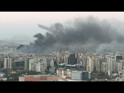 Smoke engulfs southern Beirut after night of heavy Israeli strikes | AFP