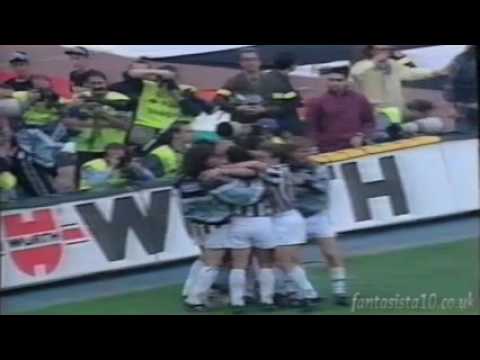 Baggio clinches first Scudetto with 3 assists (Juventus 4 v 0 Parma 1995)