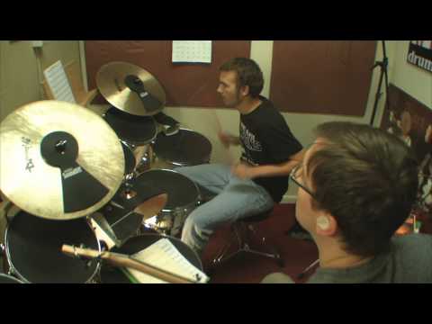 Nick's Drum Lessons - Nick K. - Quarter Note Rock!