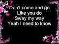Bic Runga - Sway (lyrics) 