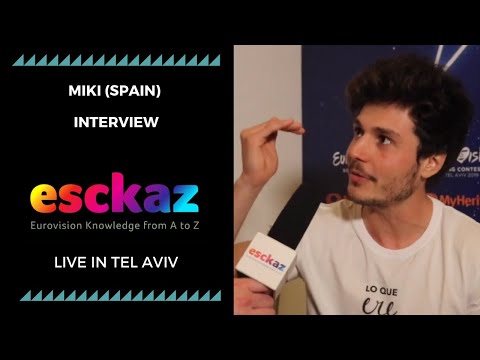ESCKAZ in Tel Aviv: Miki (Spain) interview