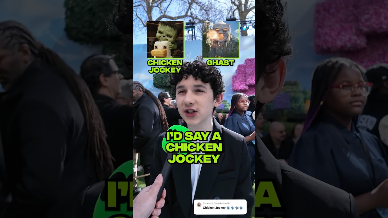 Chicken Jockey Faces Its Toughest Challenger Yet Sebastian Hansen aka Henry in A Minecraft Movie